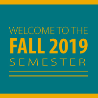 Welceome to the fall 2019 semester