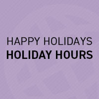 Happy Holidays/Holiday Hours